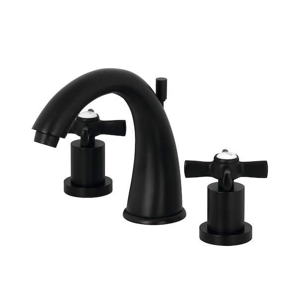 8" Widespread Bathroom Faucet, Matte Black